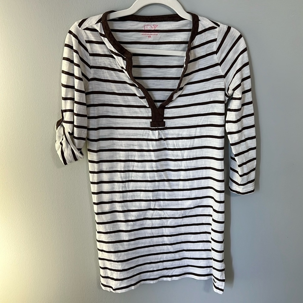 Vineyard Vines Elbow Sleeved Striped Shirt